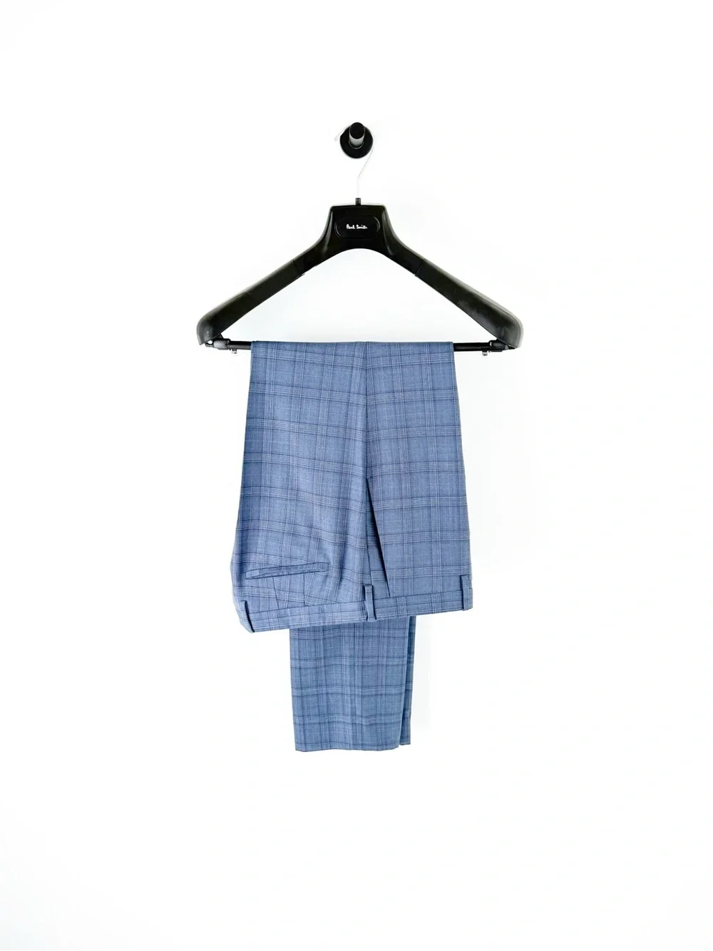 NEW Paul Smith Kensington Fit Wool Glen Plaid Suit Light Blue Purple Men's 44R